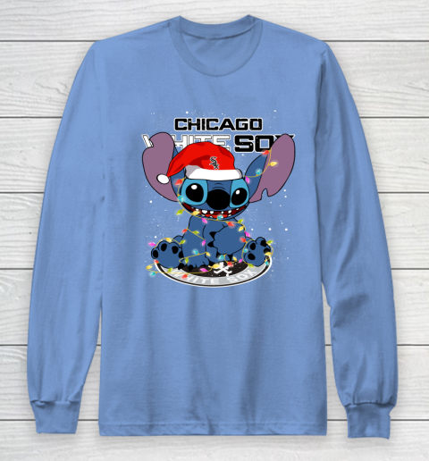 Chicago White Sox MLB noel stitch Baseball Christmas Long Sleeve T-Shirt 8
