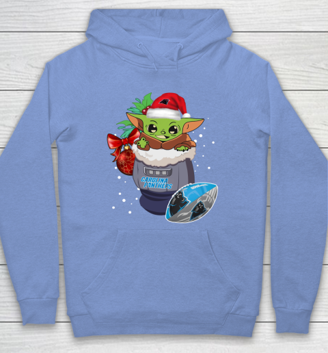 Carolina Panthers Christmas Baby Yoda Star Wars Funny Happy NFL Hoodie 11