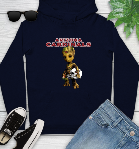 Arizona Cardinals NFL Football Groot Marvel Guardians Of The Galaxy Youth Hoodie 4