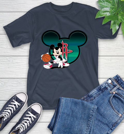 NBA Houston Rockets Mickey Mouse Disney Basketball T-Shirt 4