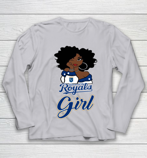 Kansas City Royalss Girl MLB Youth Long Sleeve 5