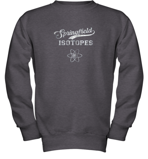 syxy springfield isotopes vintage distressed youth sweatshirt 47 front dark heather
