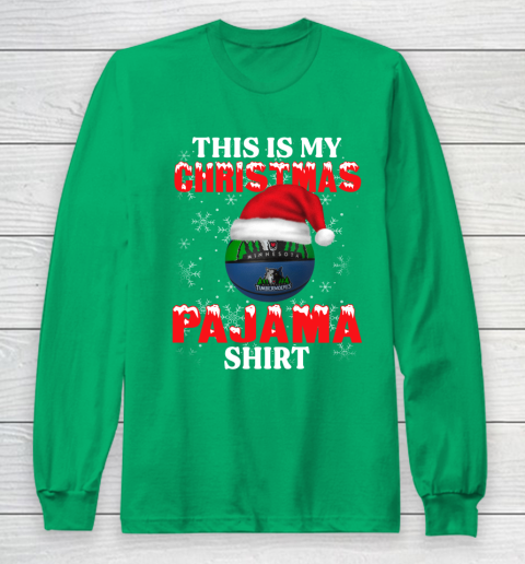 Minnesota Timberwolves This Is My Christmas Pajama Shirt NBA Long Sleeve T-Shirt 4