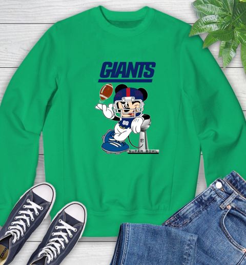 NFL newyork giants Mickey Mouse Disney Super Bowl Football T Shirt Sweatshirt 6