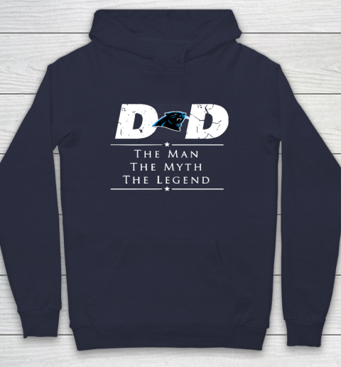 Carolina Panthers NFL Football Dad The Man The Myth The Legend Hoodie 2