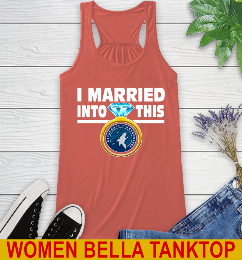 Minnesota Timberwolves NBA Basketball I Married Into This My Team Sports Racerback Tank 3