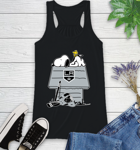 Los Angeles Kings NHL Hockey Snoopy Woodstock The Peanuts Movie Racerback Tank 2