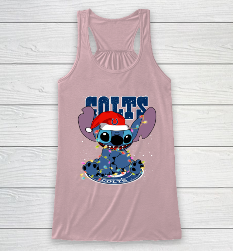 Indianapolis Colts NFL Football noel stitch Christmas Racerback Tank 5
