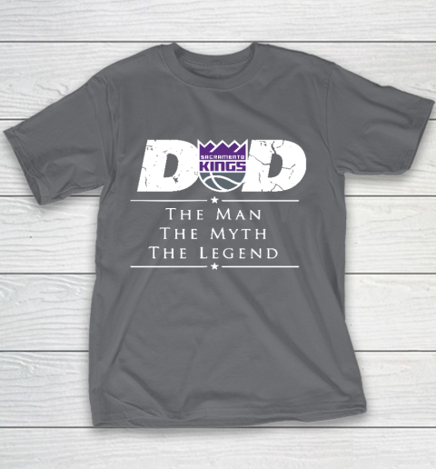 Sacramento Kings NBA Basketball Dad The Man The Myth The Legend Youth T-Shirt 5