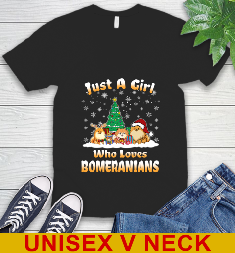 Christmas Just a girl who love pomeranians dog pet lover 47