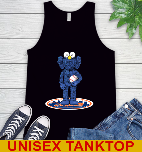 MLB Baseball New York Mets Kaws Bff Blue Figure Shirt Tank Top 2