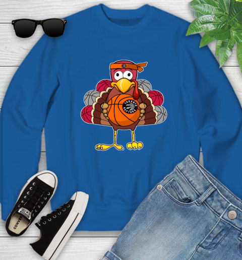 Toronto Raptors Turkey thanksgiving day Youth Sweatshirt 8
