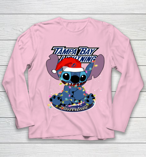 Tampa Bay Lightning NHL Hockey noel stitch Christmas Youth Long Sleeve 6