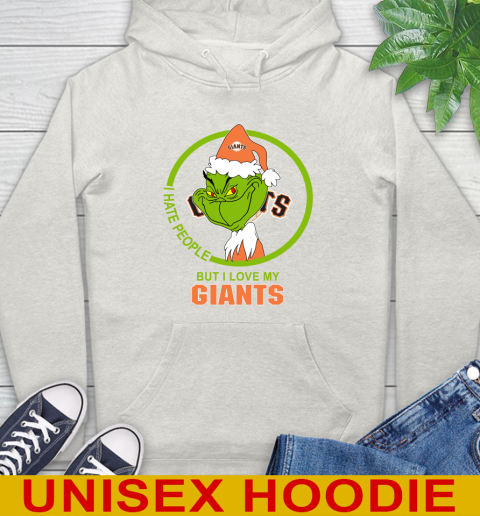 San Francisco Giants MLB Christmas Grinch I Hate People But I Love My Favorite Baseball Team Hoodie 12