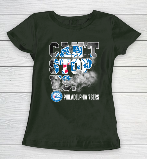 NBA Philadelphia 76ers Basketball Can't Stop Vs Women's T-Shirt 4