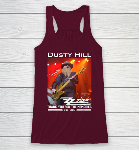 Dusty Hill Thank You For Memories Racerback Tank 2