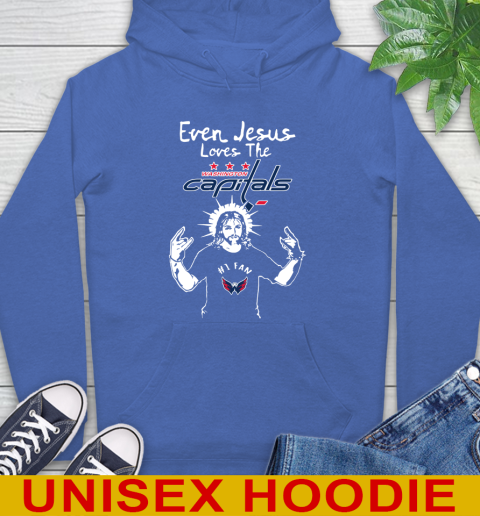 Washington Capitals NHL Hockey Even Jesus Loves The Capitals Shirt Hoodie 9