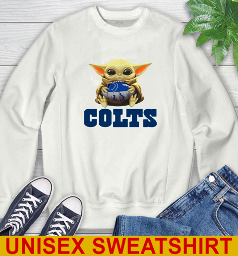 NFL Football Indianapolis Colts Baby Yoda Star Wars Shirt Sweatshirt