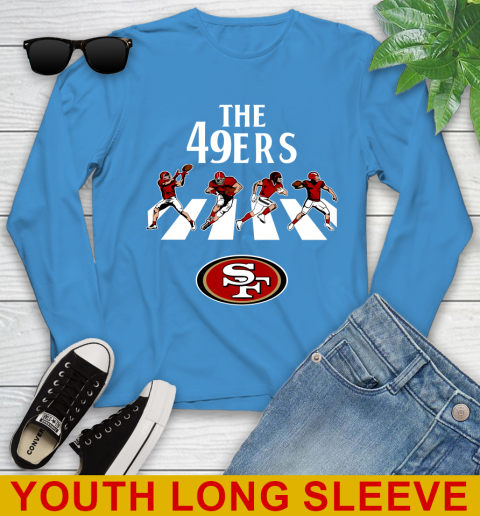 NFL Football San Francisco 49ers The Beatles Rock Band Shirt Youth Long Sleeve 8