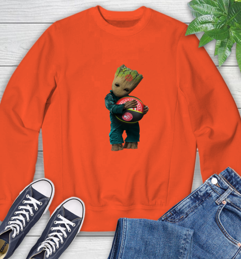 NBA Groot Guardians Of The Galaxy Basketball Sports Atlanta Hawks Sweatshirt 4