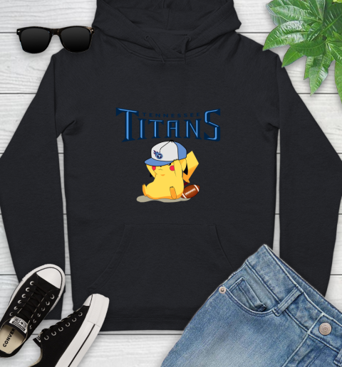 NFL Pikachu Football Tennessee Titans Youth Hoodie 2