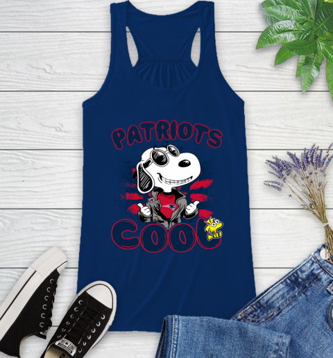 NFL Football New England Patriots Cool Snoopy Shirt Racerback Tank 6