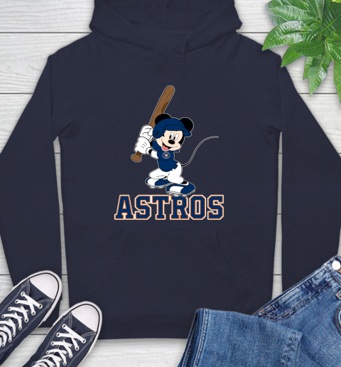 MLB Baseball Houston Astros Cheerful Mickey Mouse Shirt Hoodie 4