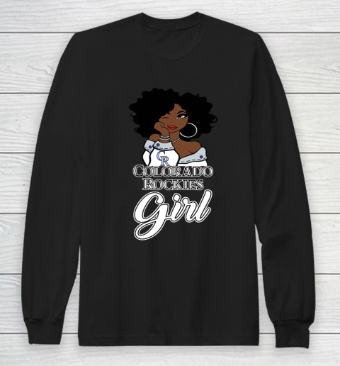 Colorado Rockiess Girl MLB Long Sleeve T-Shirt
