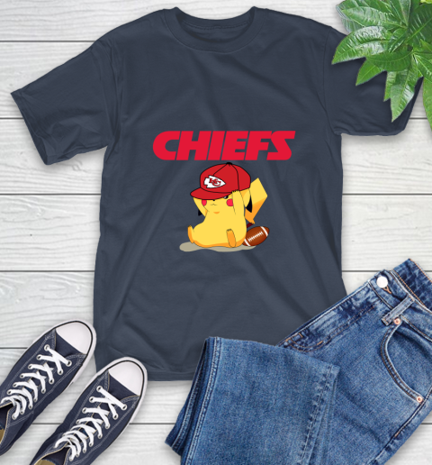 NFL Pikachu Football Sports Kansas City Chiefs T-Shirt 4