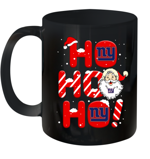 New York Giants NFL Football Ho Ho Ho Santa Claus Merry Christmas Shirt Ceramic Mug 11oz