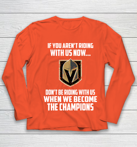 NHL Vegas Golden Knights Hockey We Become The Champions Youth Long Sleeve 3