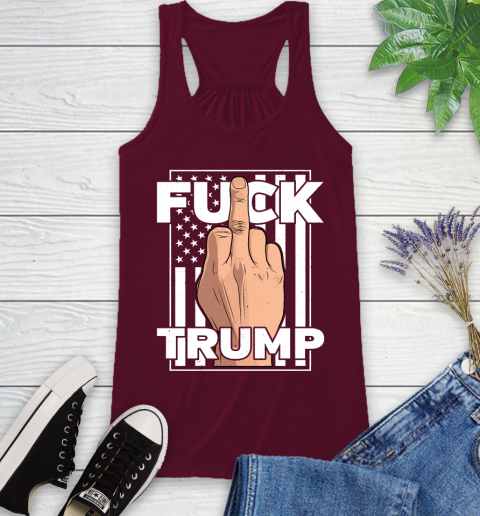 Fuck Trump Middle Finger Anti Republican T Shirt 38