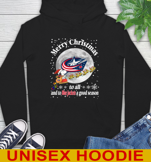 Columbus Blue Jackets Merry Christmas To All And To Blue Jackets A Good Season NHL Hockey Sports Hoodie
