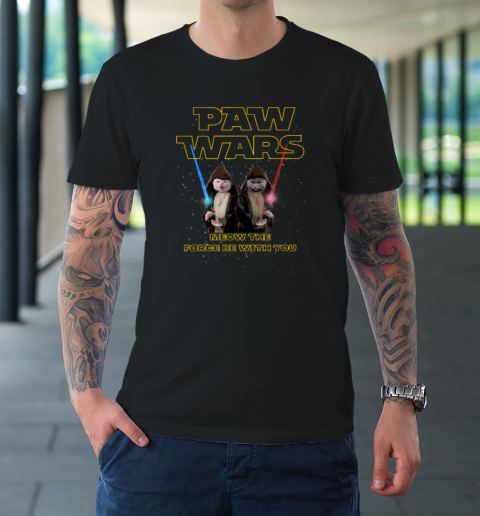 Paw Wars Funny Cat Lover T-Shirt