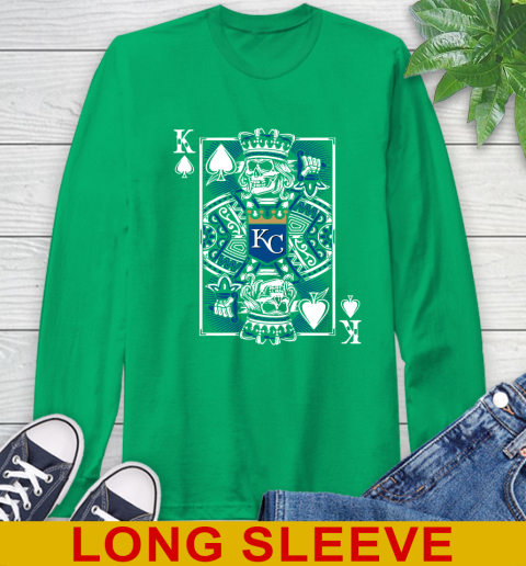 Kansas City Royals MLB Baseball The King Of Spades Death Cards Shirt Long Sleeve T-Shirt 8