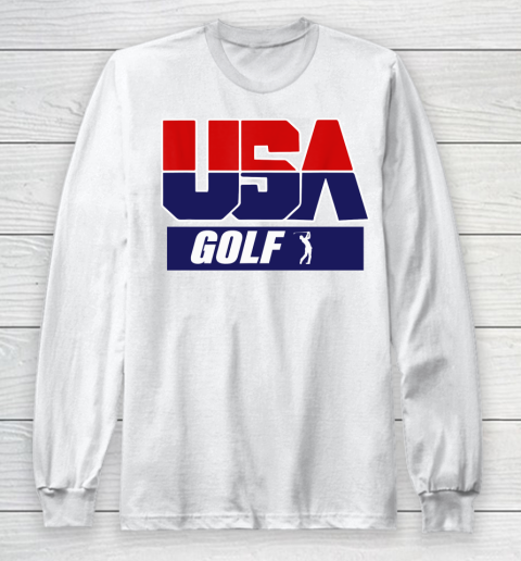 Golf USA TEAM FLAG American olympics Tokyo 2020 2021 Japan olympic Sport Long Sleeve T-Shirt
