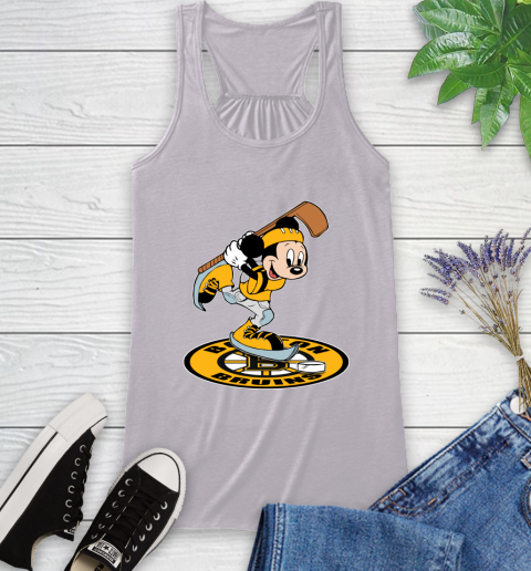 NHL Hockey Boston Bruins Cheerful Mickey Disney Shirt Racerback Tank 5