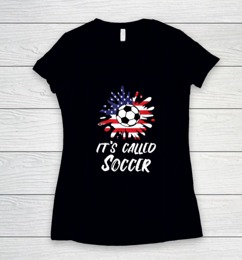 Christian Pulisic It's Called Soccer Women's V-Neck T-Shirt