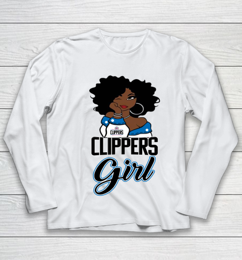 LA Clippers Girl NBA Youth Long Sleeve 2