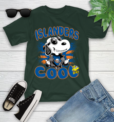 NHL Hockey New York Rangers Cool Snoopy Shirt Youth T-Shirt 4