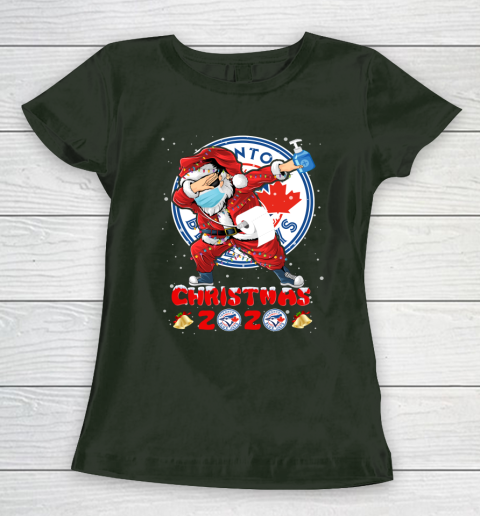 Toronto Blue Jays Funny Santa Claus Dabbing Christmas 2020 MLB Women's T-Shirt 4