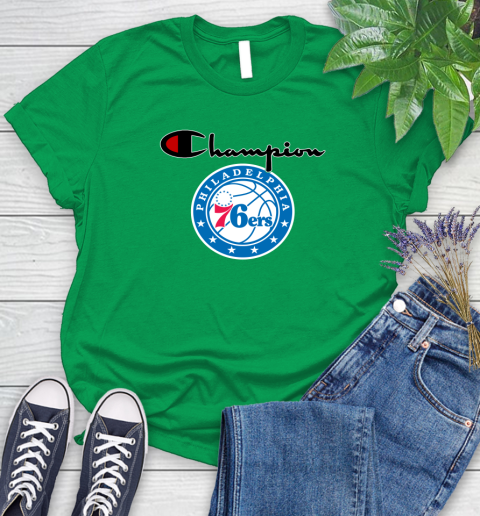 NBA Basketball Philadelphia 76ers Champion Shirt Women's T-Shirt 4
