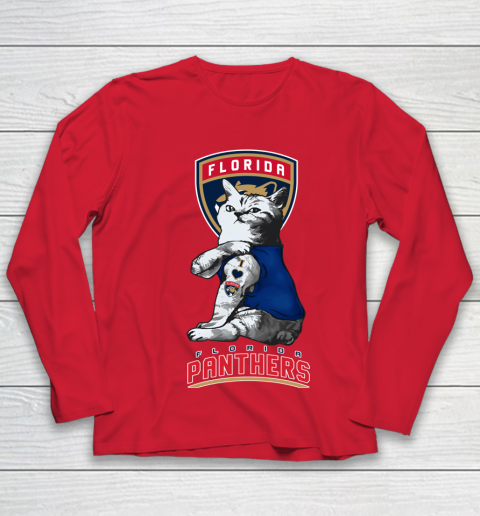 NHL My Cat Loves Florida Panthers Hockey Youth Long Sleeve 8