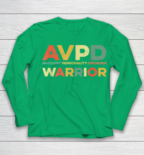 Autism Awareness Avoidant Personality Disorder Warrior AVPD Awareness Social Youth Long Sleeve 4