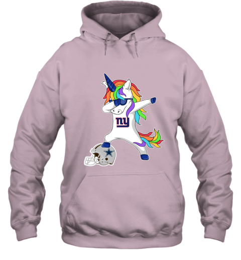 Football Dabbing Unicorn Steps On Helmet New York Giants Hoodie