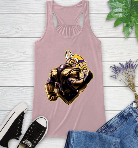NFL Thanos Avengers Endgame Football Sports Minnesota Vikings Racerback Tank 11