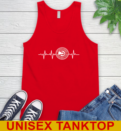 Atlanta Hawks NBA Basketball Heart Beat Shirt Tank Top 5