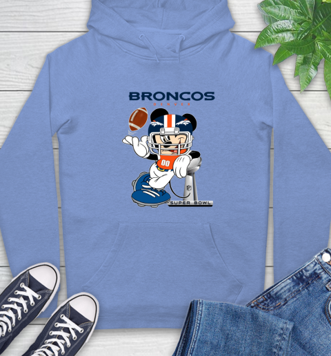 NFL Denver Broncos Mickey Mouse Disney Super Bowl Football T Shirt Hoodie 11