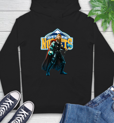 NBA Thor Avengers Endgame Basketball Denver Nuggets Hoodie 2