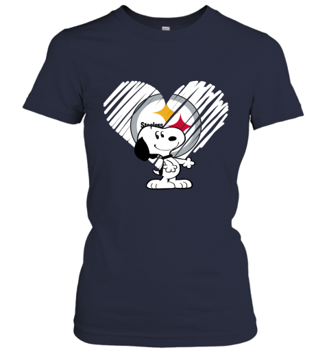kk3h i love pitburg steelers snoopy in my heart nfl ladies t shirt 20 front navy